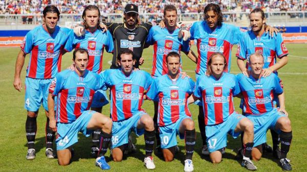 Catania 2006-07 con Andrea Sottil e Fabio Caserta compagni di squadra