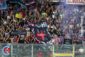 Catania-AtalantaU23 0-1 i tifosi · Catania - Atalanta U23