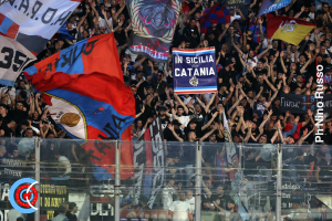 Catania-AtalantaU23 0-1 i tifosi · Catania - Atalanta U23