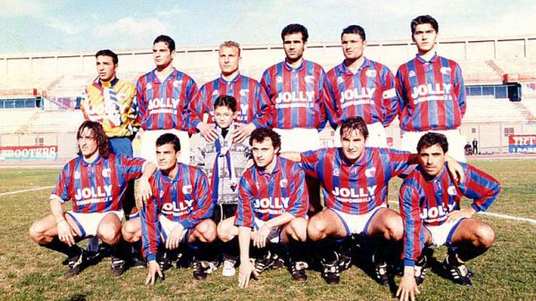 Una formazione del Catania 1994/95 impegnato nel Campionato Nazionale Dilettanti