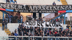 Catania-Virtus Francavilla1-0, i tifosi