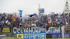Latina-Catania 1-2, i tifosi · Latina - Catania
