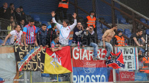 Latina-Catania 1-2, i tifosi · Latina - Catania