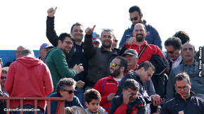 Catania-Trapani 4-1, i tifosi · Catania - Trapani
